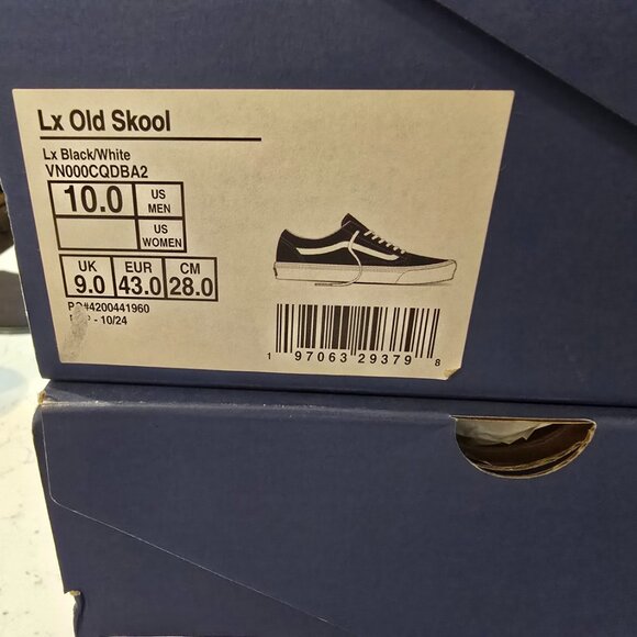 New Vans Premium Old Skool 36 LX Black/White Sneakers Low-Top Shoes MENS SZ 10 - Picture 9 of 9